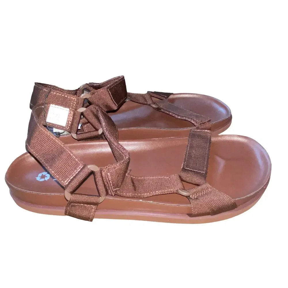 GAP y2k Sporty Strap Sandals Chocolate Bar NWTs size 11